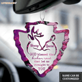 Buck Doe Heart Arrowhead God Blessed Personalized Ornament