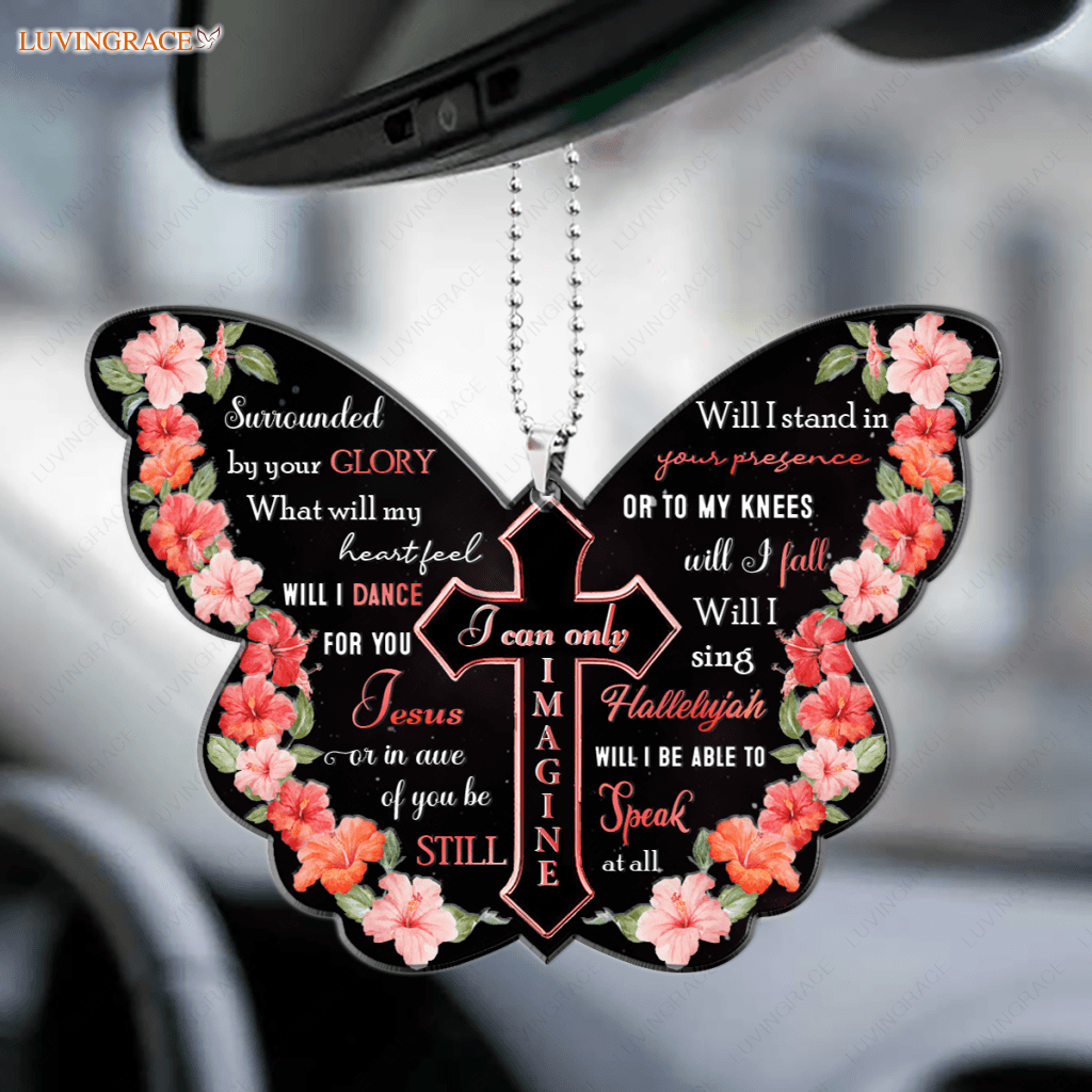 Butterfly By Glory Cross Ornament