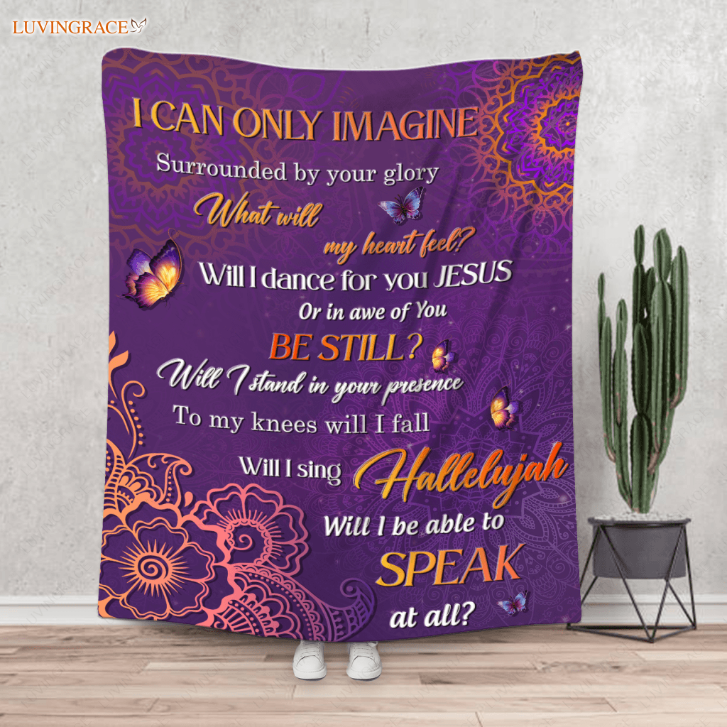 Butterfly Floral I Can Only Imagine Blanket 50 * 60 Inch (130*150 Cm)