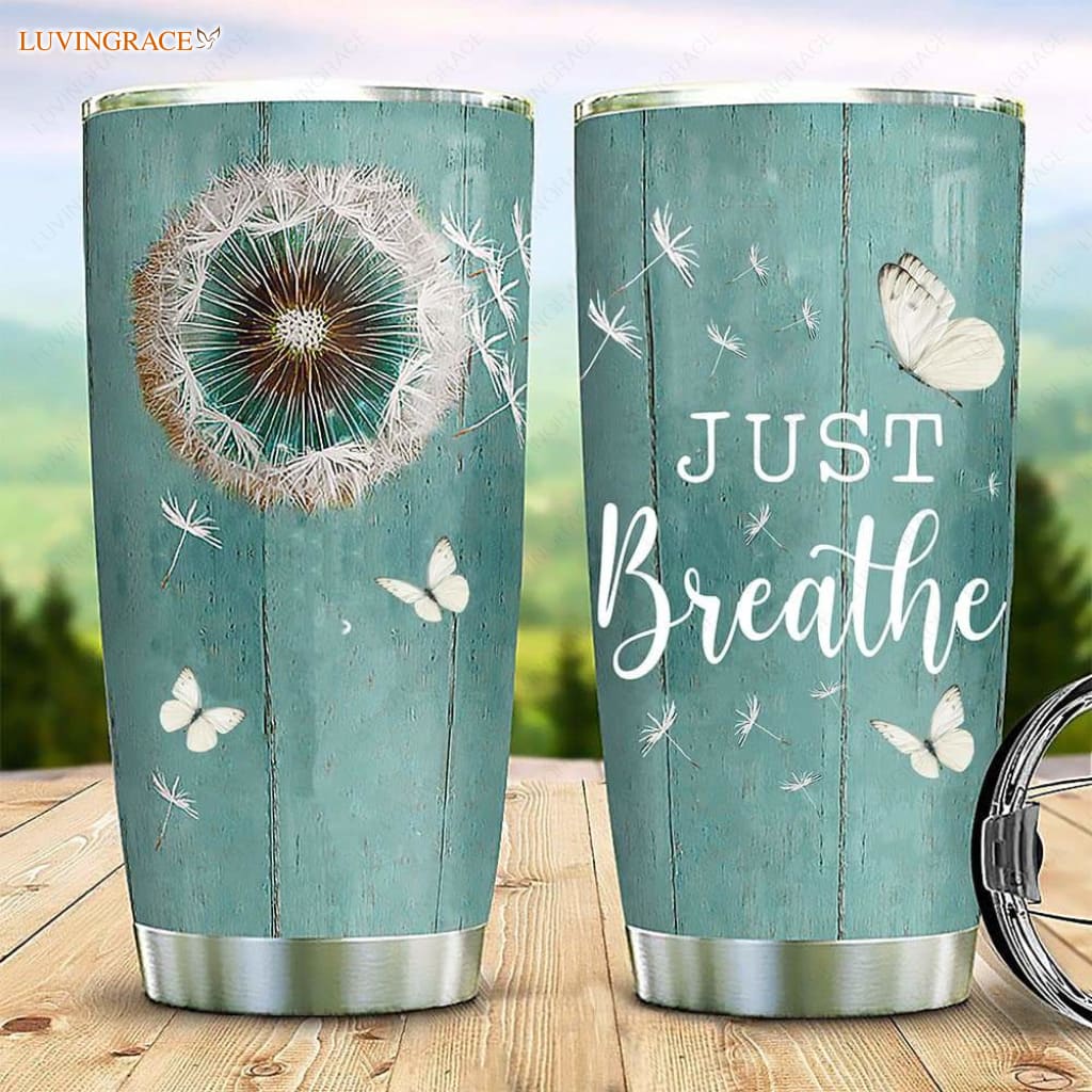 Butterfly Just Breath Personalized Tumbler Tumbler