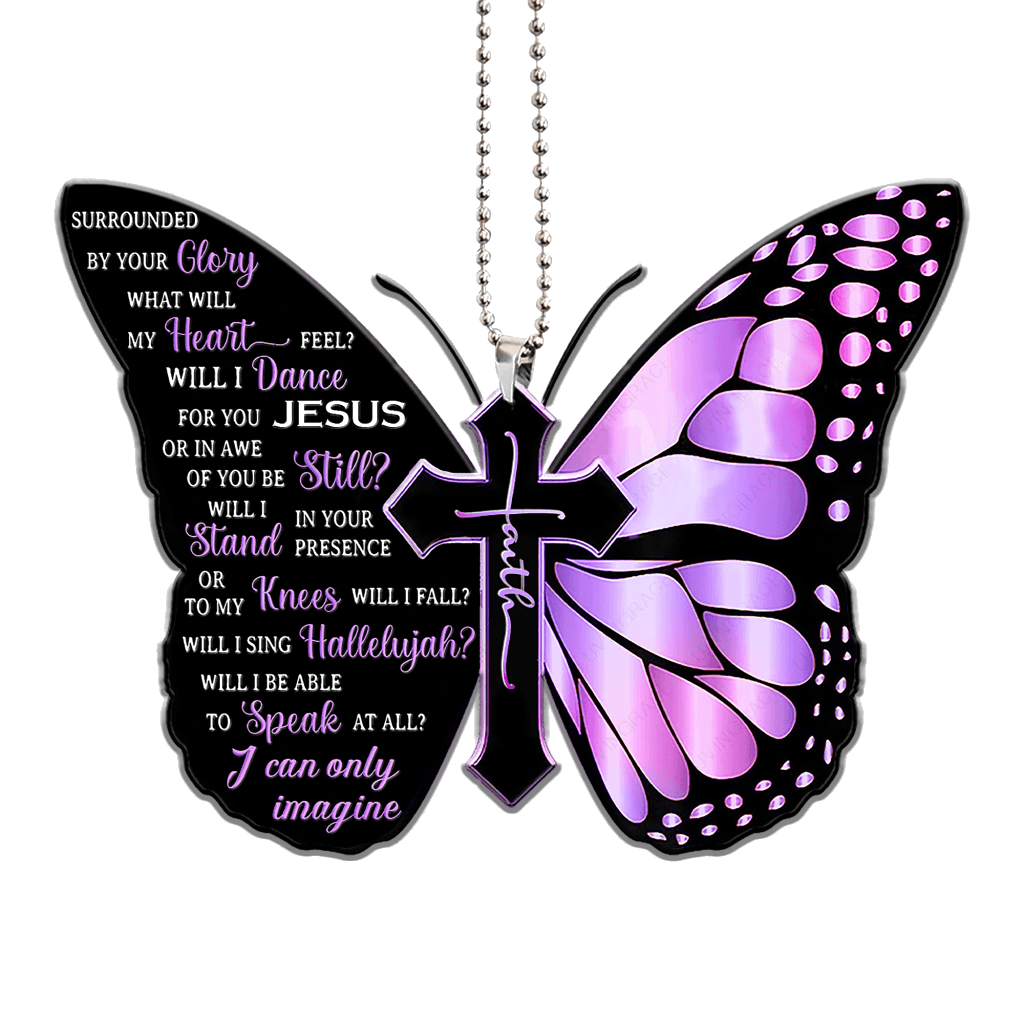 Butterfly Surrounded By The Glory Car Hanging Ornament