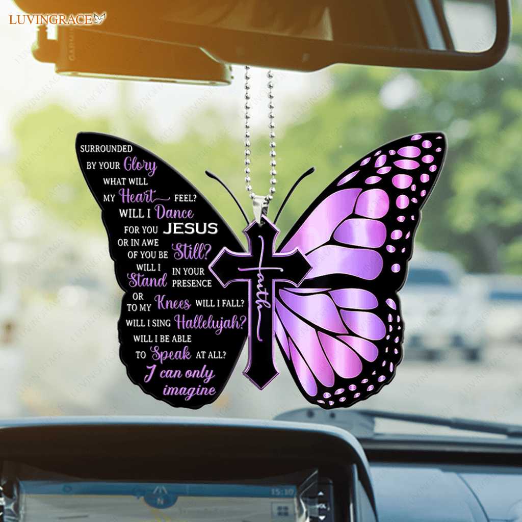 Butterfly Surrounded By The Glory Car Hanging Ornament