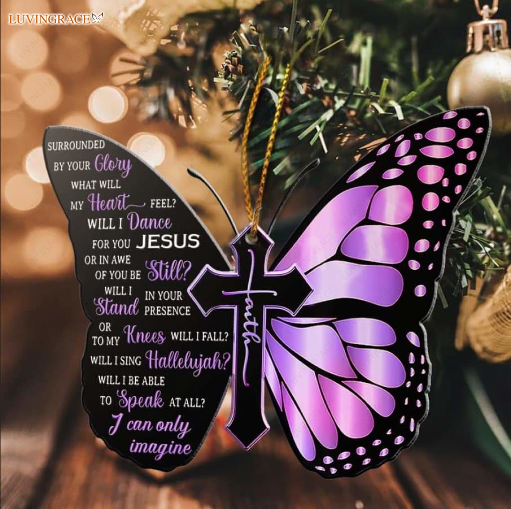 Butterfly Surrounded By The Glory Car Hanging Ornament