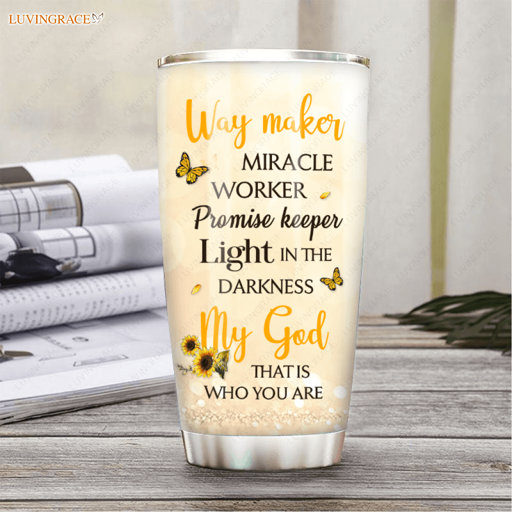 Butterfly Way Maker Customized Tumbler Tumbler