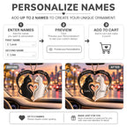 Personalized Names Forever Always Cats Ornament - Gift for Cat Lovers