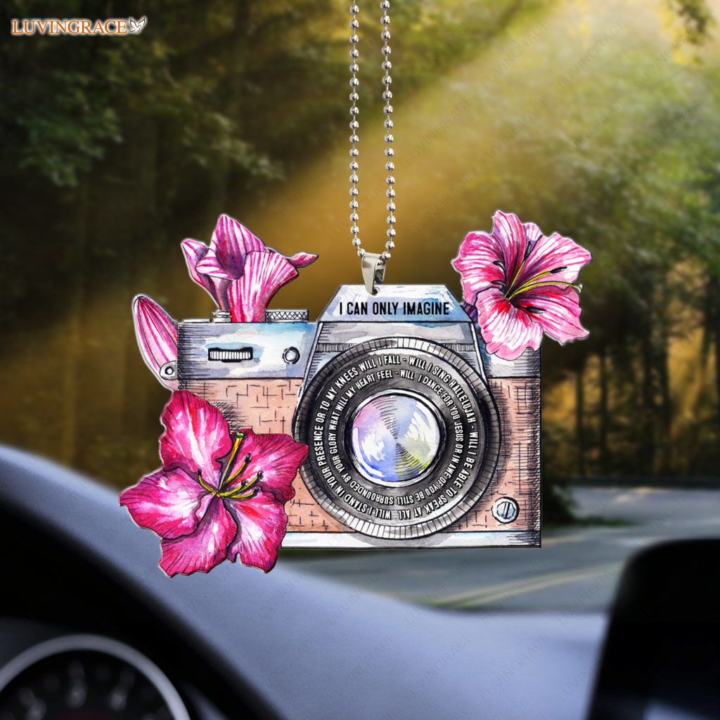 Camera Flower Glory Ornament