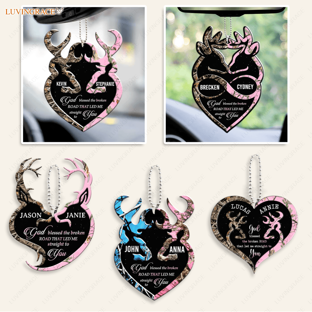 Camo Couple Buck And Doe Collection Personalized Ornament