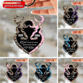 Camo Pattern Deer Couple Personalized Keychain