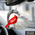 Cardinal Bird Always With You Personalized Ornament