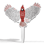 Cardinal I Never Left You Memorial Plaque