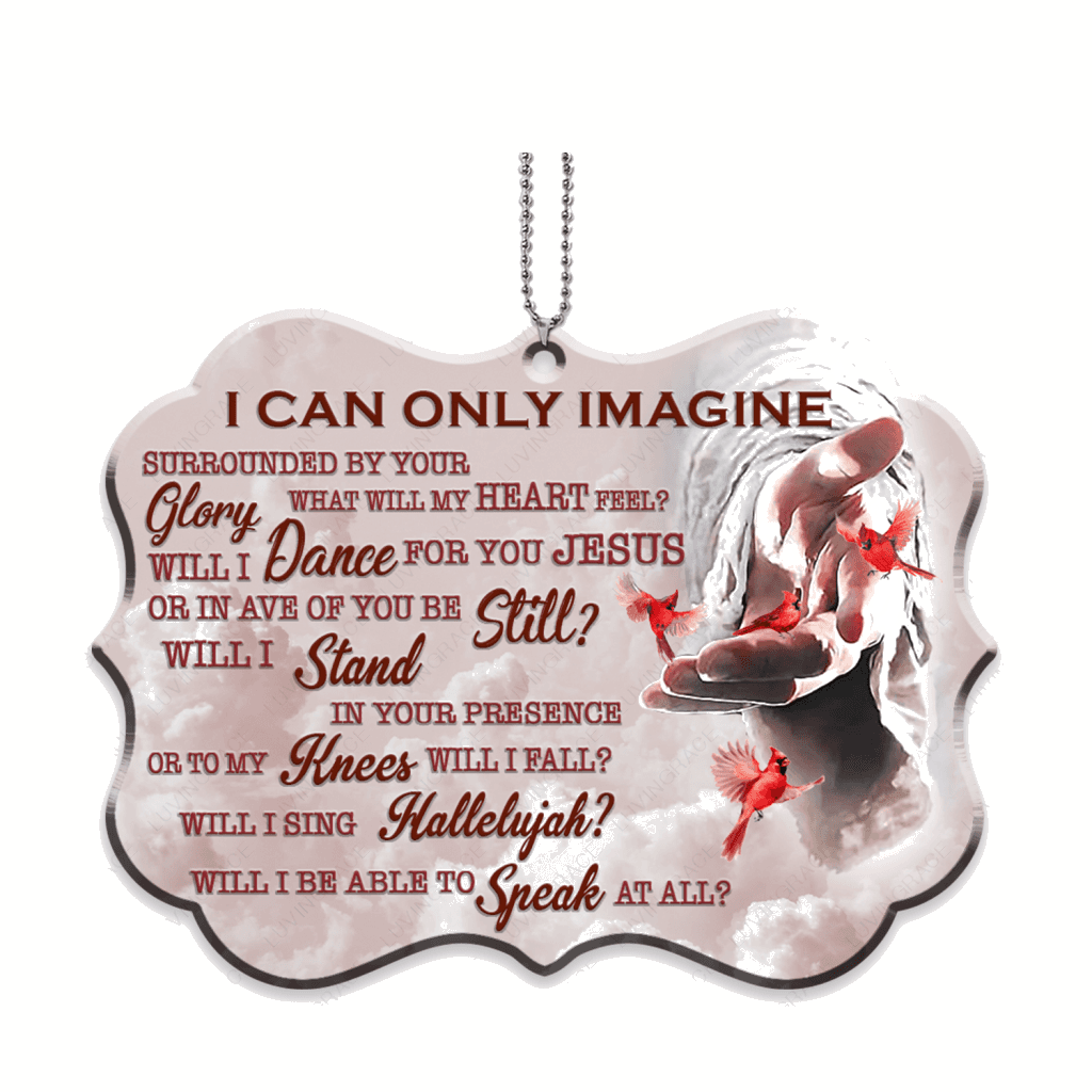 Cardinal Jesus Hand I Can Only Imagine Ornaments