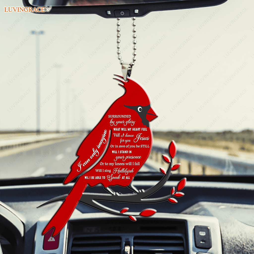 Cardinal Surrounded By Glory Ornament