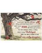Cardinals Around Tree By Glory