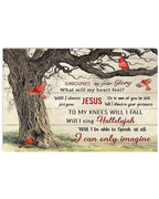 Cardinals Around Tree By Glory