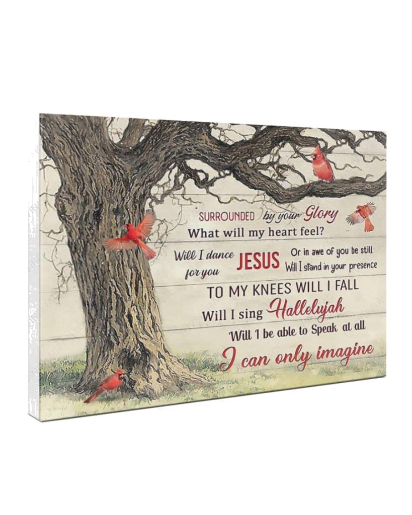 Cardinals Around Tree By Glory