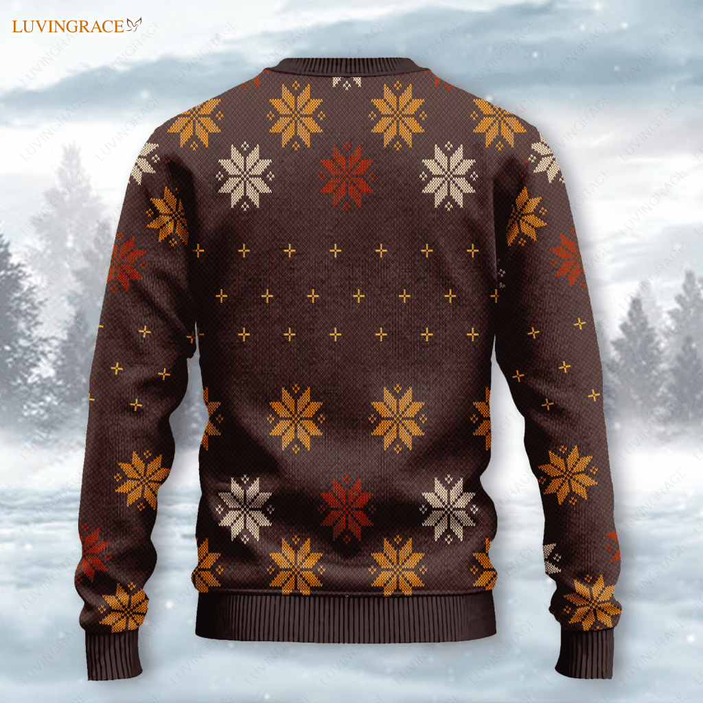 Christ God Wool Knitted Pattern Ugly Sweater Sweatshirt