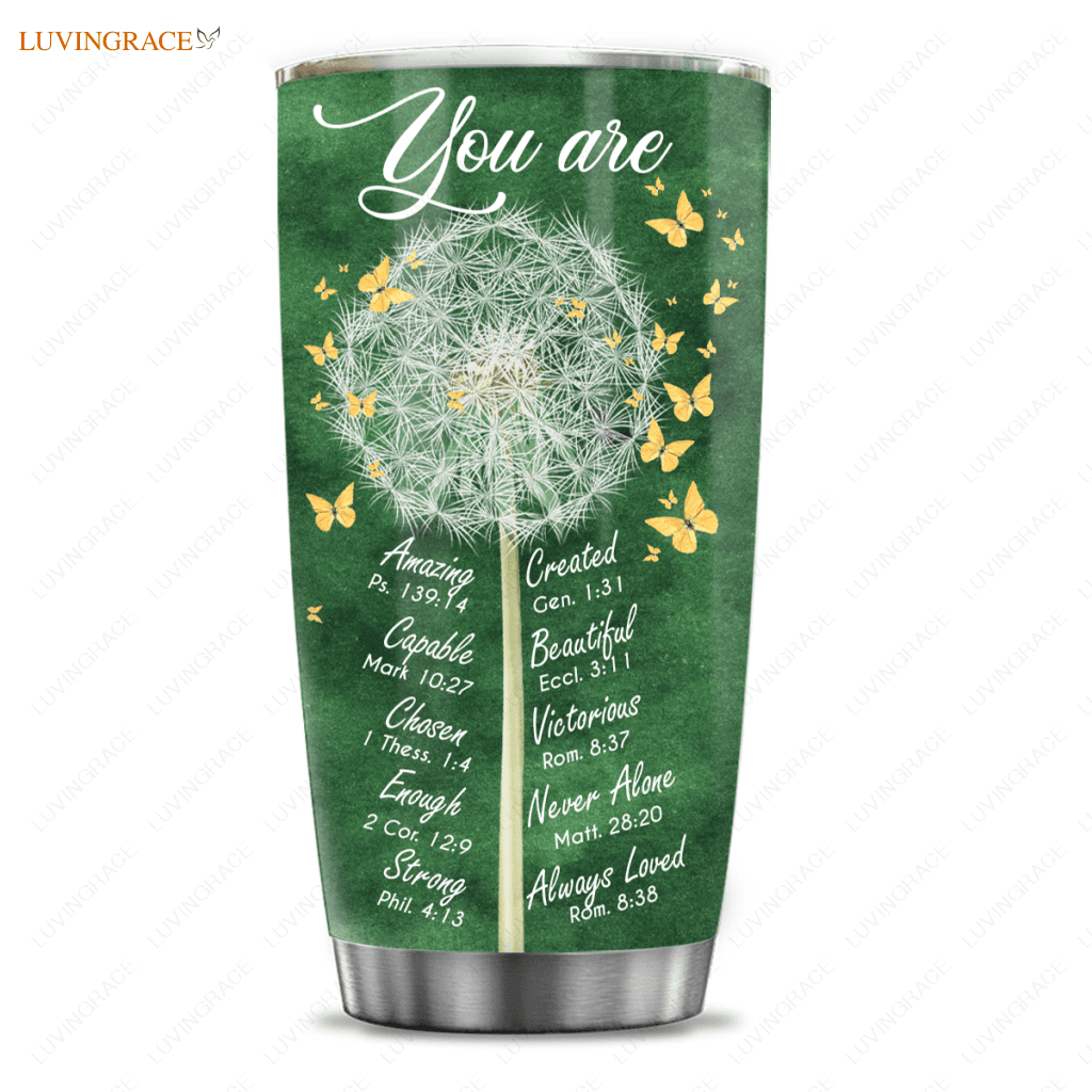 Christian Gifts For Women Tumbler Birthday Gift Unique Religious Inspirational Bible Verse Dandlion