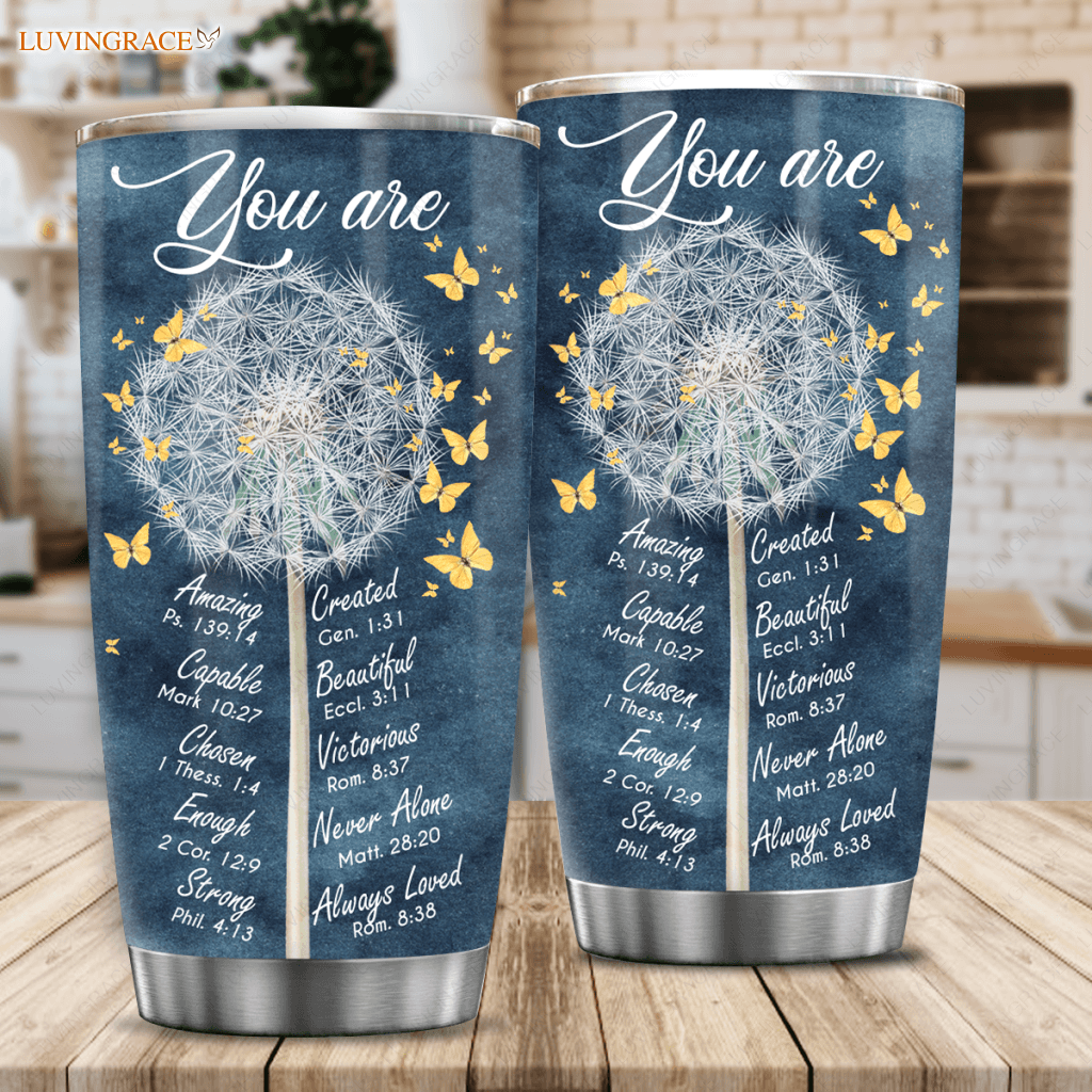 Christian Gifts For Women Tumbler Birthday Gift Unique Religious Inspirational Bible Verse Dandlion