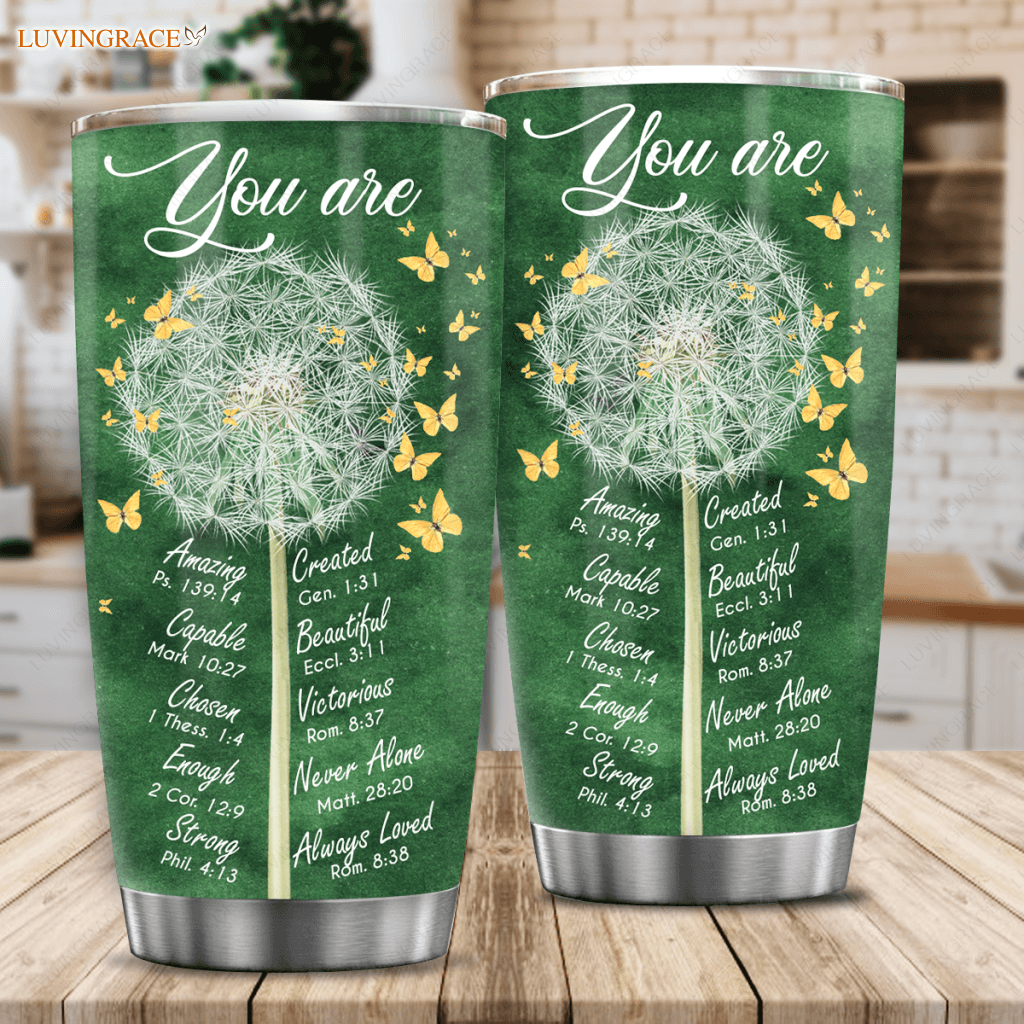 Christian Gifts For Women Tumbler Birthday Gift Unique Religious Inspirational Bible Verse Dandlion