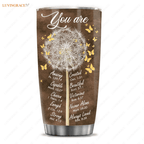 Christian Gifts For Women Tumbler Birthday Gift Unique Religious Inspirational Bible Verse Dandlion