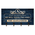 Christian Gifts Serve The Lord Personalized Key Hanger