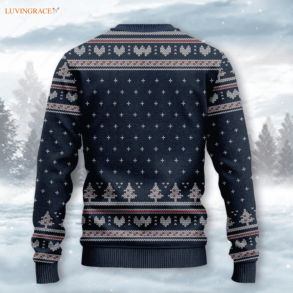 Christian God Wool Knitted Pattern Ugly Sweater Sweatshirt