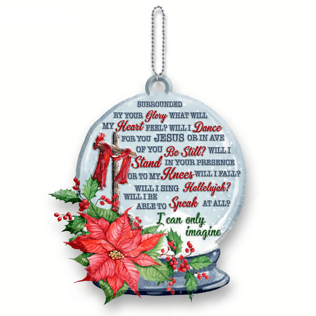 Christmas Flower Magic Ball I Can Only Imagine Ornament