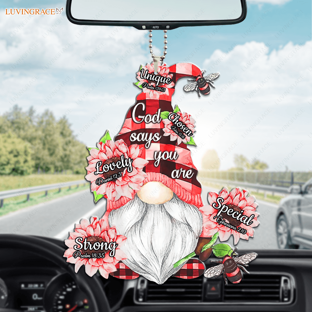 Christmas Gnome God Says You Are Ornament