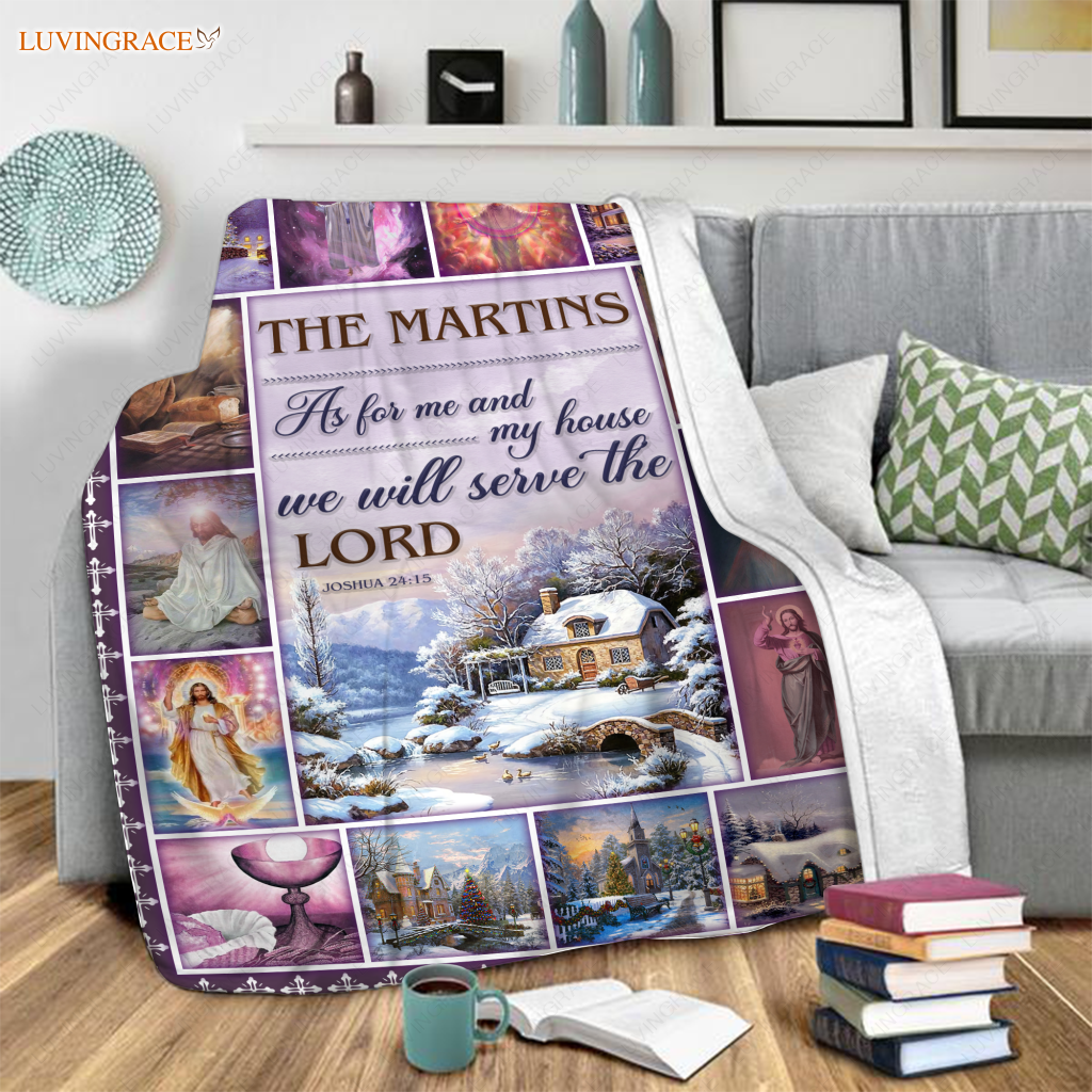 Christmas Snow House As For Me And My Personalized Blanket