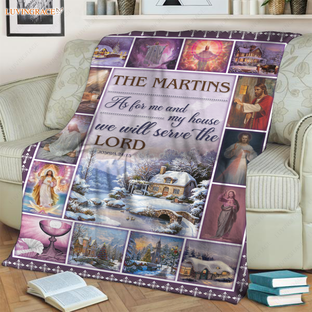 Christmas Snow House As For Me And My Personalized Blanket