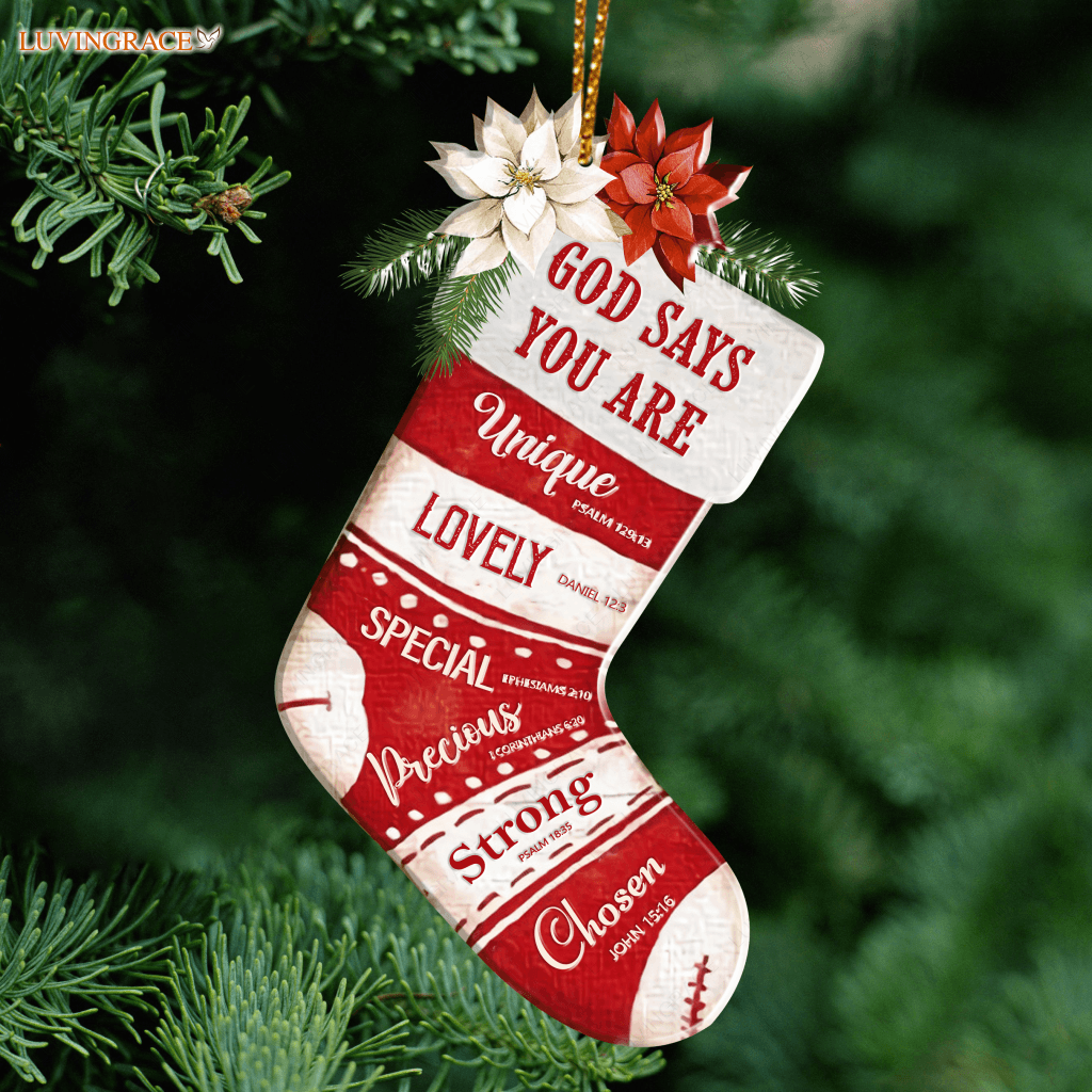 Christmas Socks God Says You Are Ornament