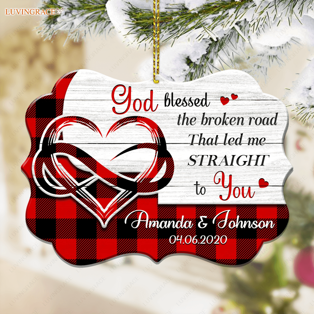 Christmas Vibe God Blessed Personalized Ornament