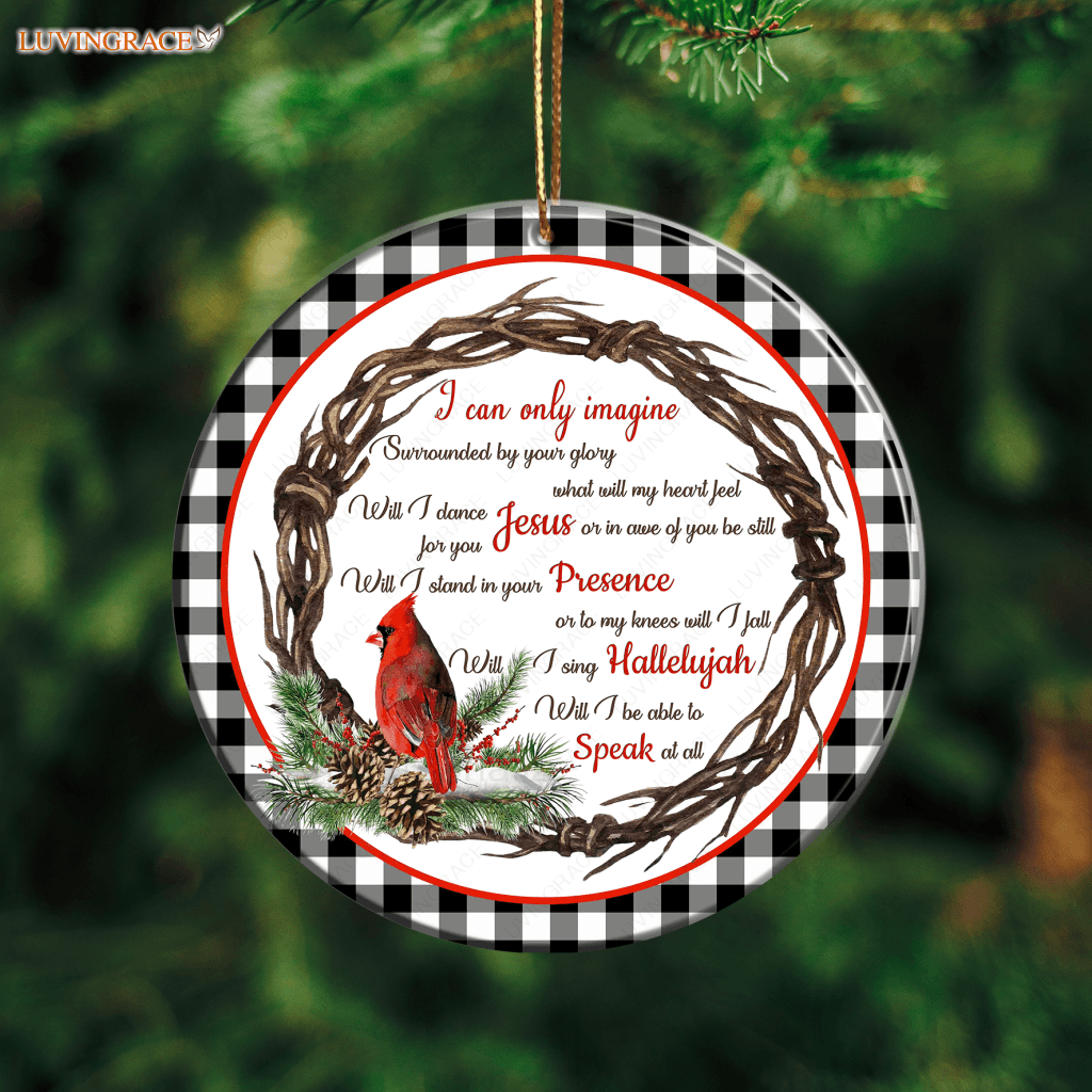 Christmas Wreath Cardinal By Glory Ornament