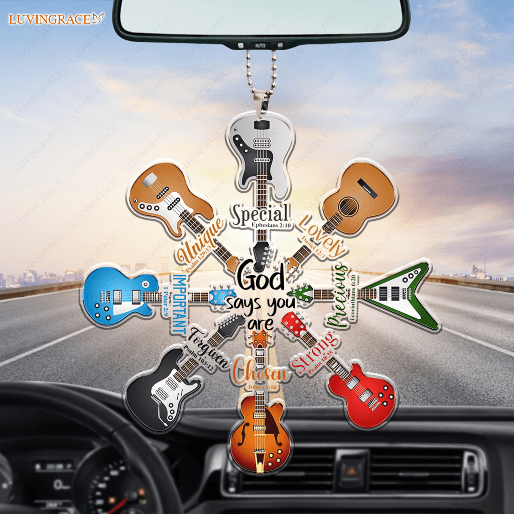 Circle Of Guitar God Says You Are Ornament
