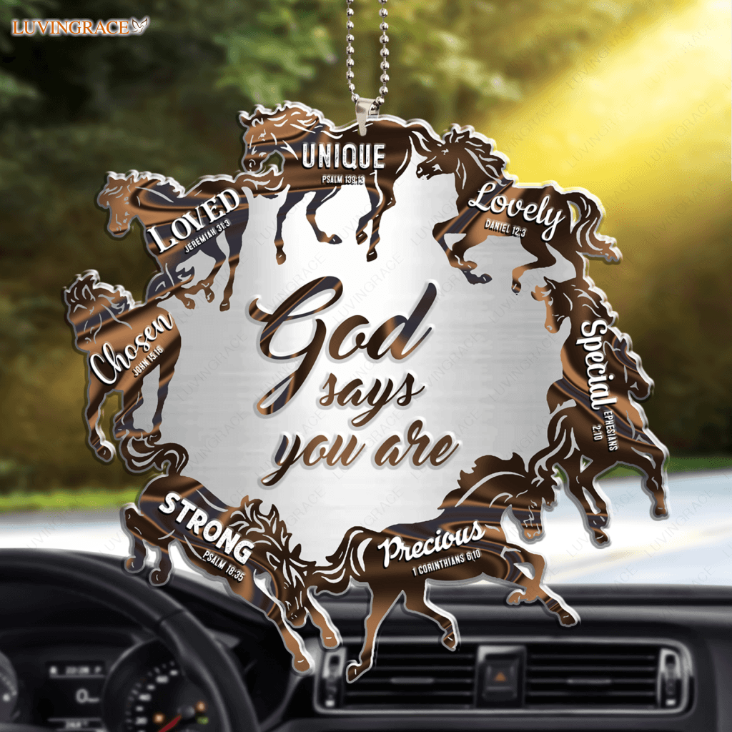 Circle Of Horses God Says You Are Ornament