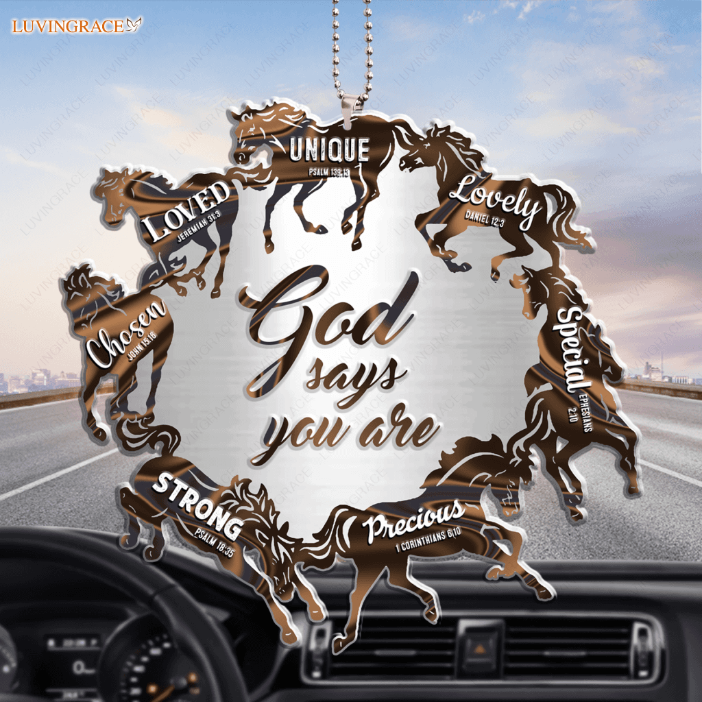 Circle Of Horses God Says You Are Ornament