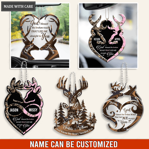 Collection Of Deer Couple Personalized Ornament