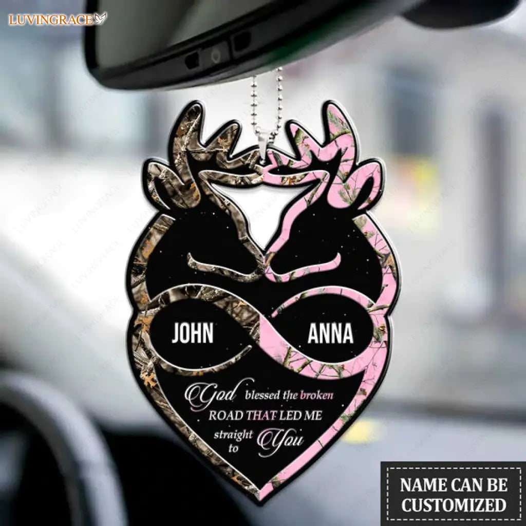 Collection Of Deer Couple Personalized Ornament
