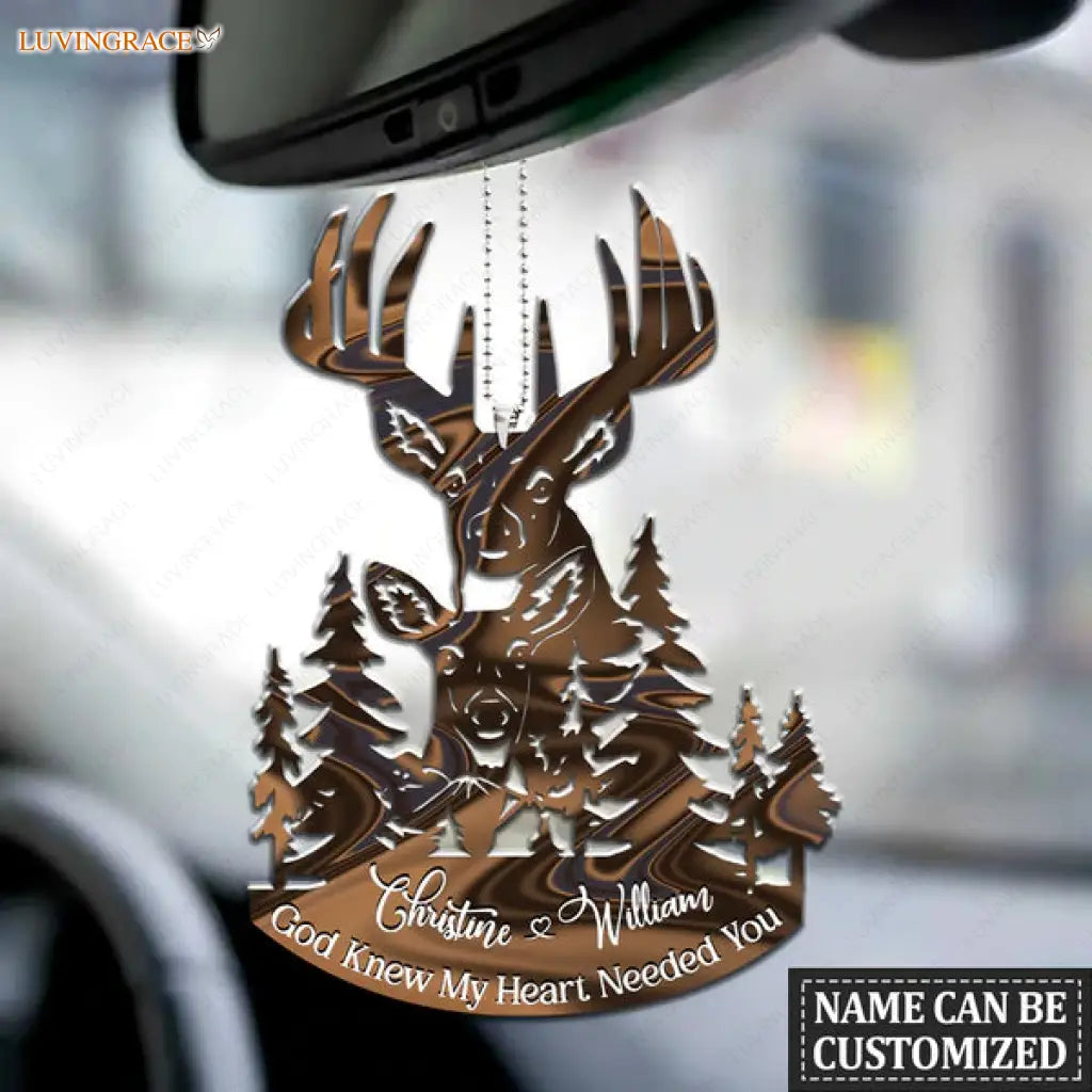 Collection Of Deer Couple Personalized Ornament