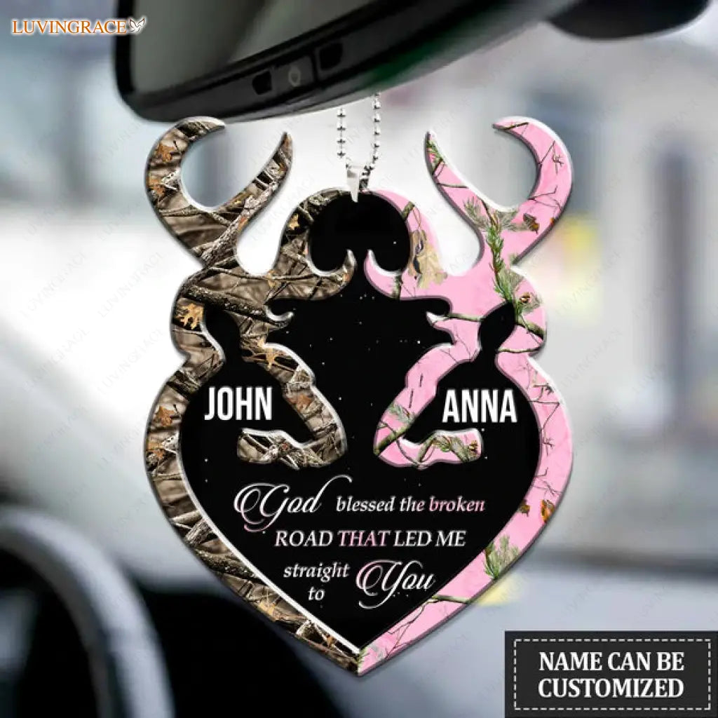 Collection Of Deer Couple Personalized Ornament