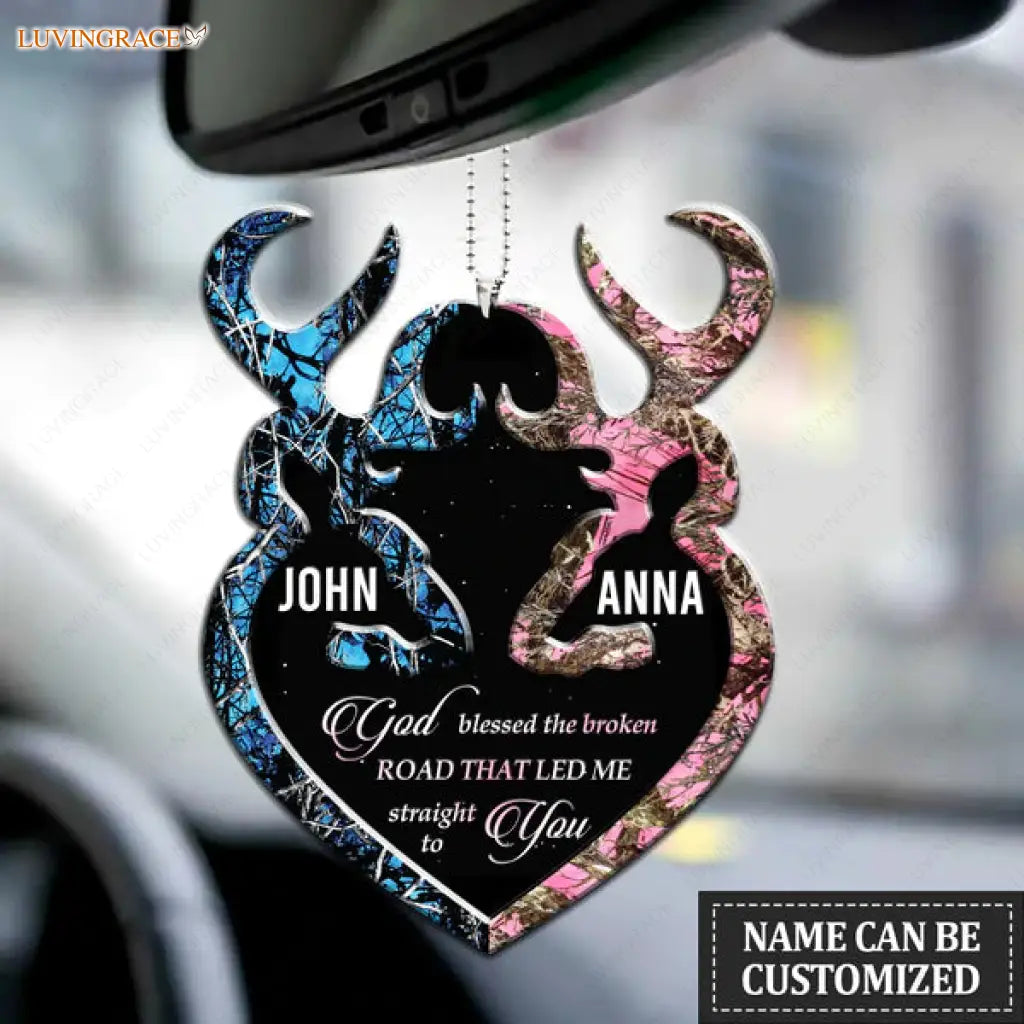 Collection Of Deer Couple Personalized Ornament