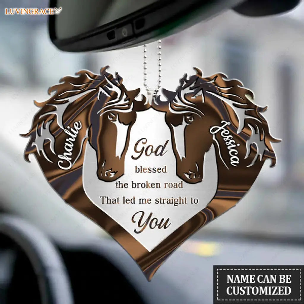 Collection Of Horse Couple Personalized Ornament