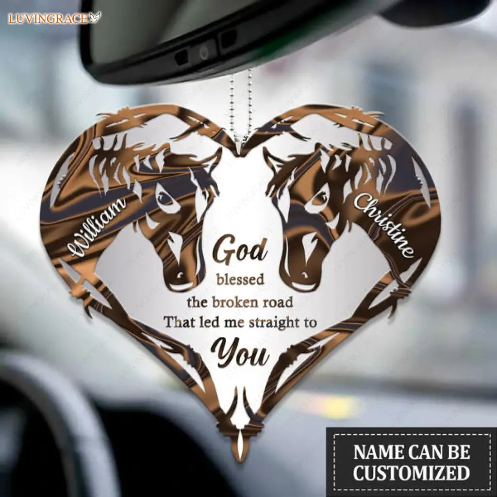 Collection Of Horse Couple Personalized Ornament