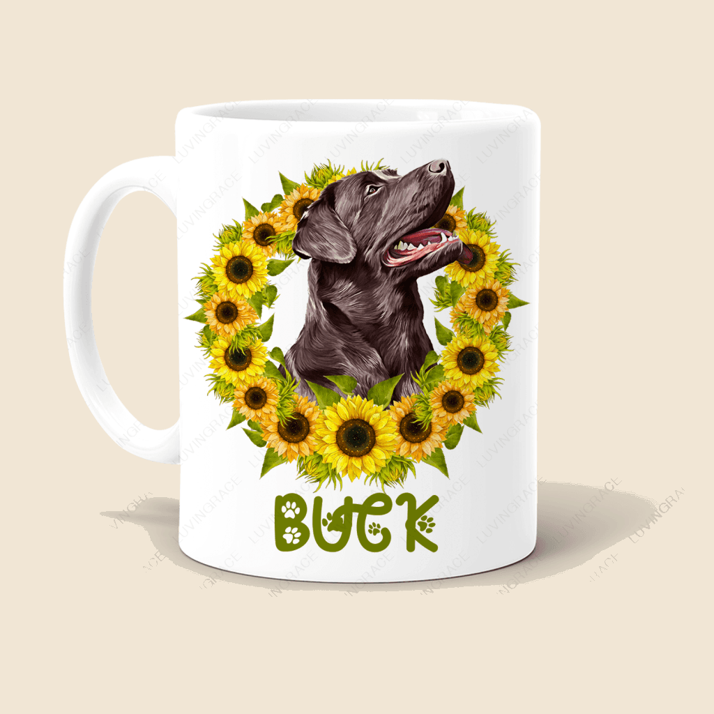 Colored Pencil Pet Portraits Pet Mug From Photo - Personalized Custom Mug