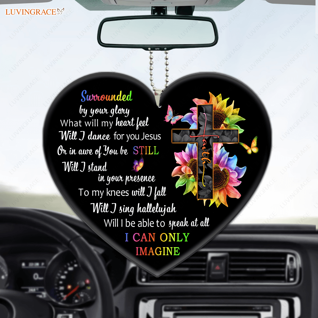 Colorful Cross By Glory Heart Ornament