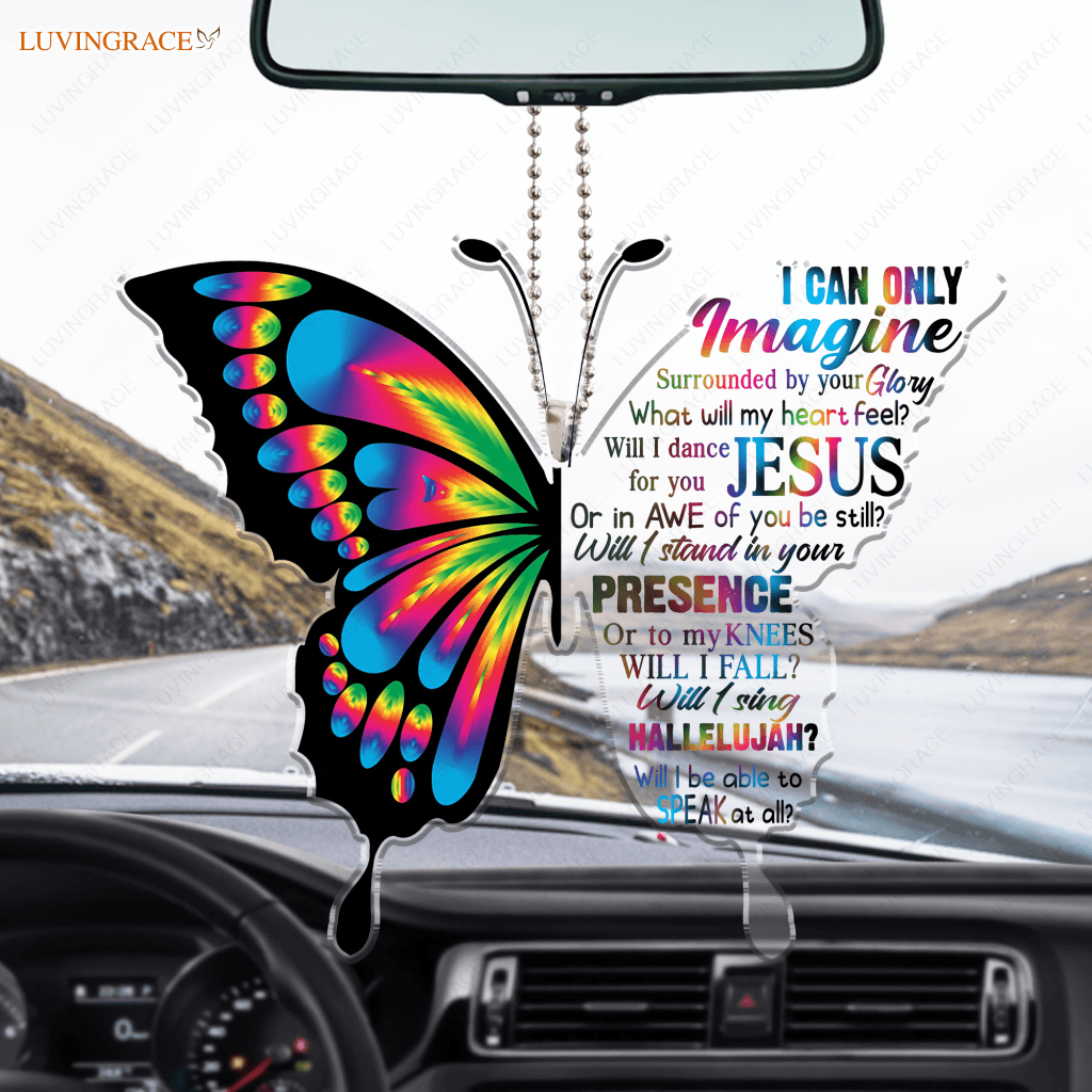 Colorful Half Butterfly By Glory Ornament