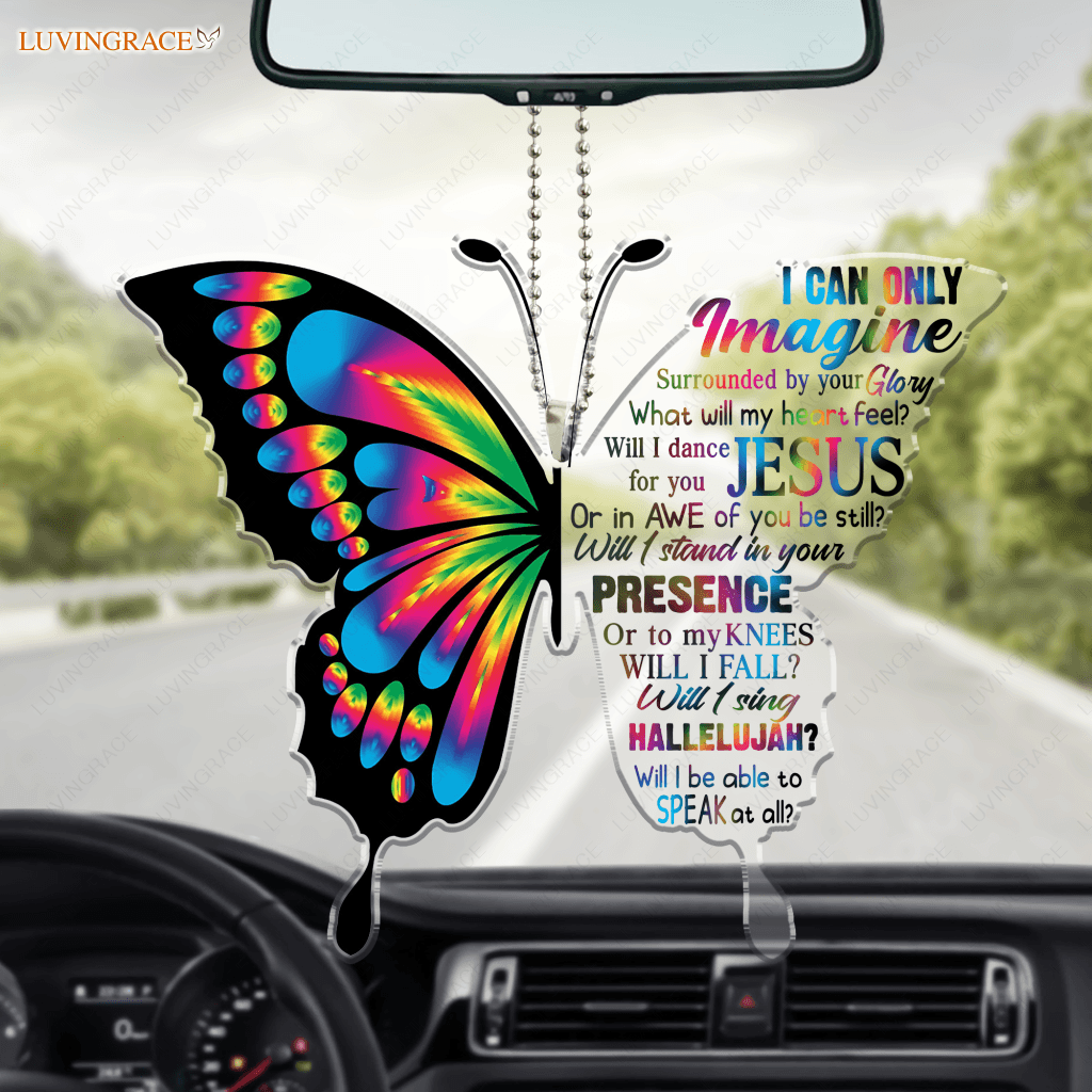 Colorful Half Butterfly By Glory Ornament