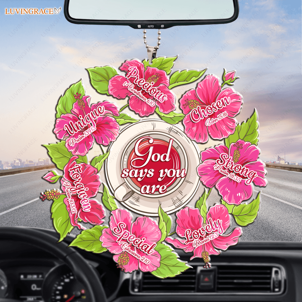 Cup Of Hibiscus Tea God Says You Are Ornament