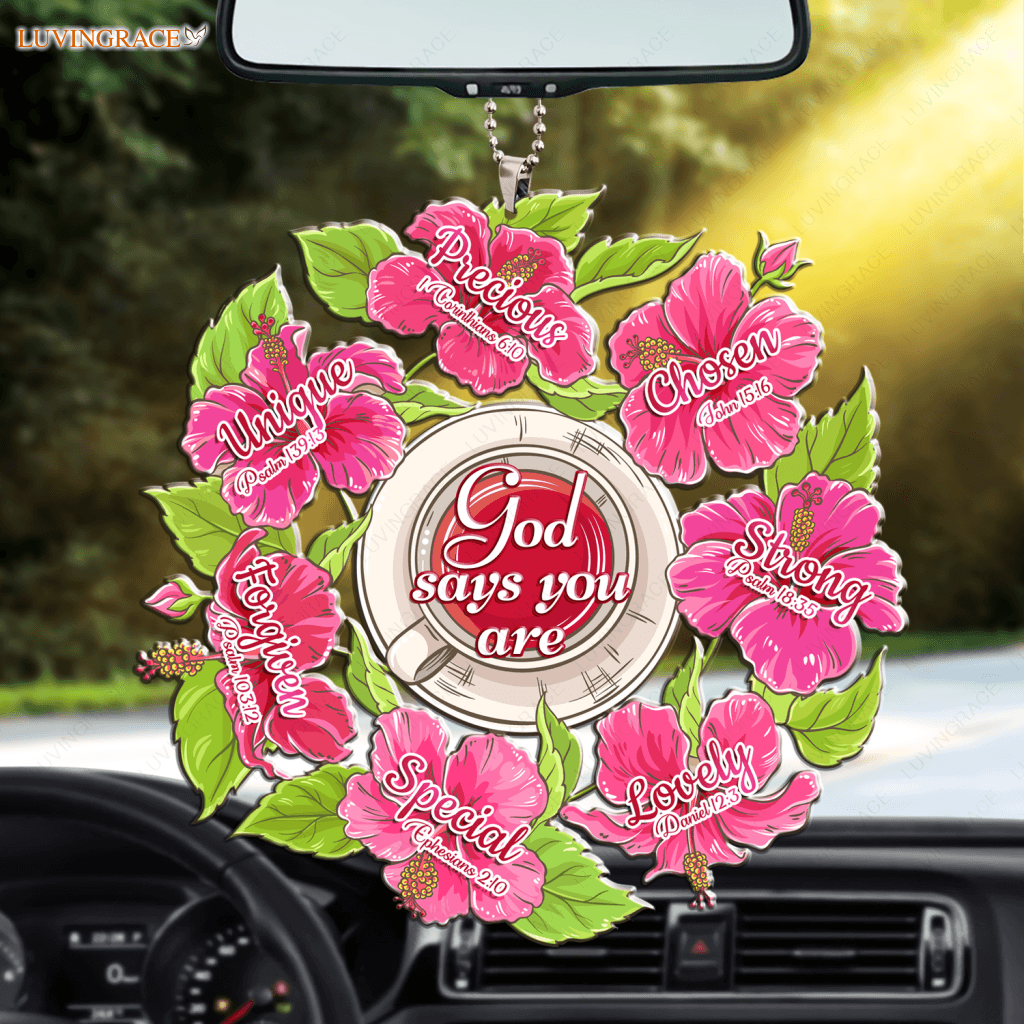 Cup Of Hibiscus Tea God Says You Are Ornament
