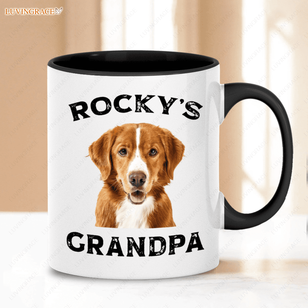 Custom Dog Grandma/Grandpa Gift - Personalized Mug Ceramic